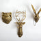 Gold Head | Multifunctional Wall Hook with Decorative Animal Head for Wall Storage