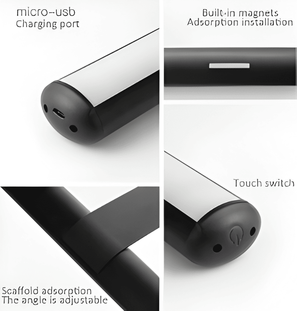 Magnetic LED Wall Lamp | 120° Rotatable Wireless Wall Light