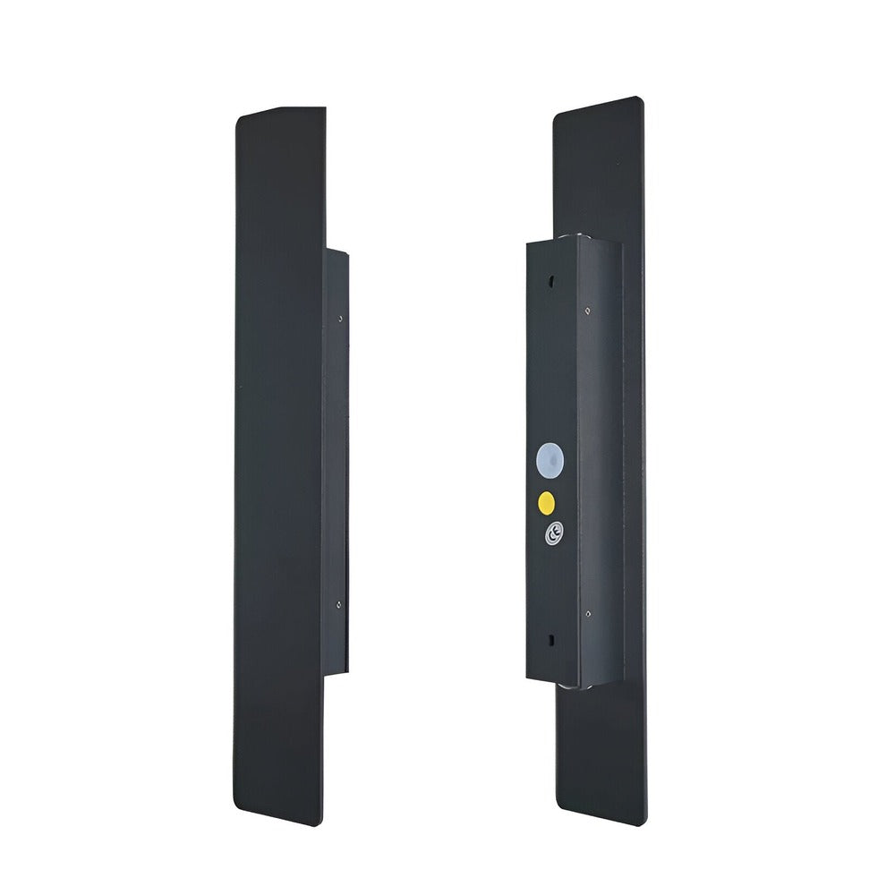 Rectangular Black Aluminum LED Outdoor Wall Lamp