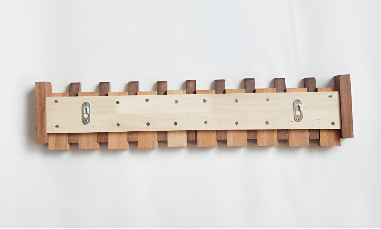 Handcrafted Driftwood Piano Wall Shelf with Magnetic Folding