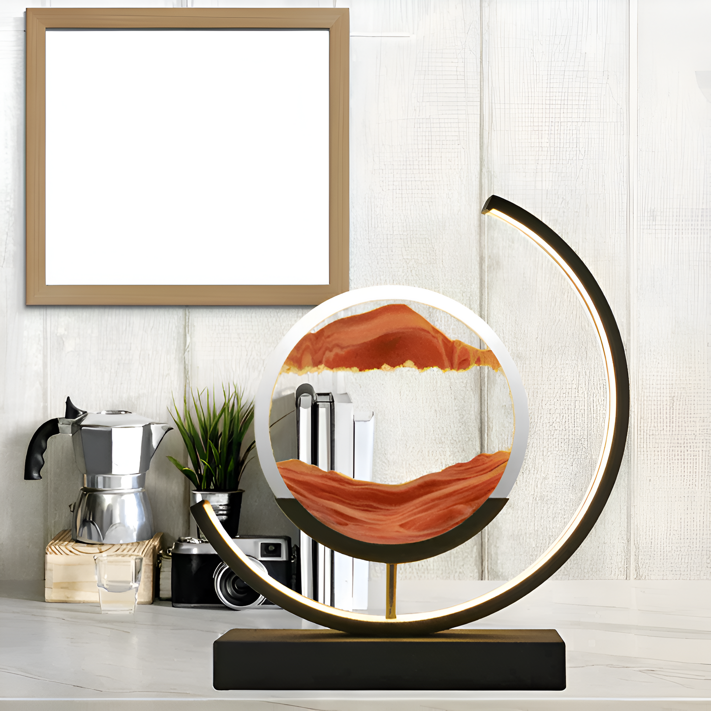 Artistic Lamp with Quicksand and Sand Glow