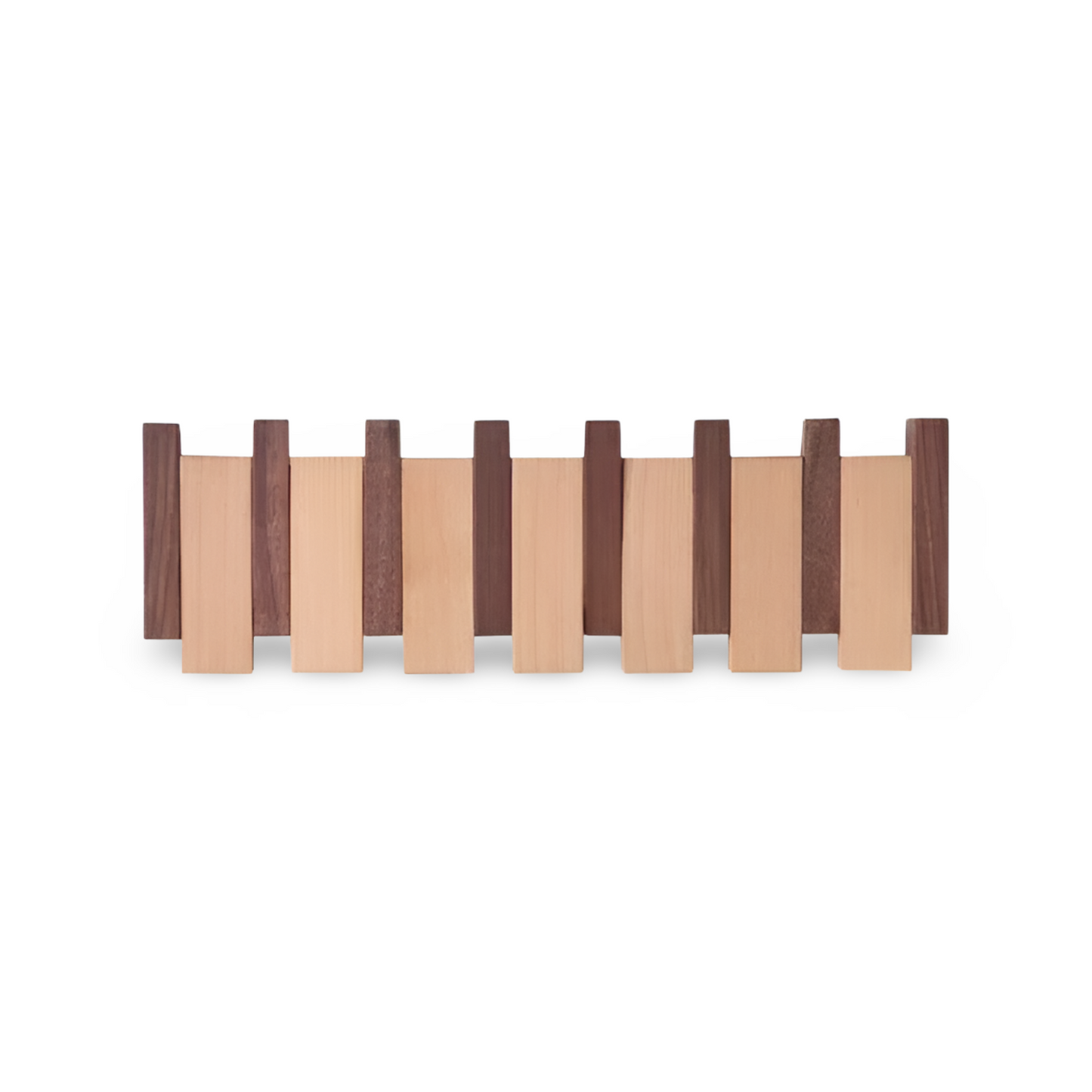 Handcrafted Driftwood Piano Wall Shelf with Magnetic Folding