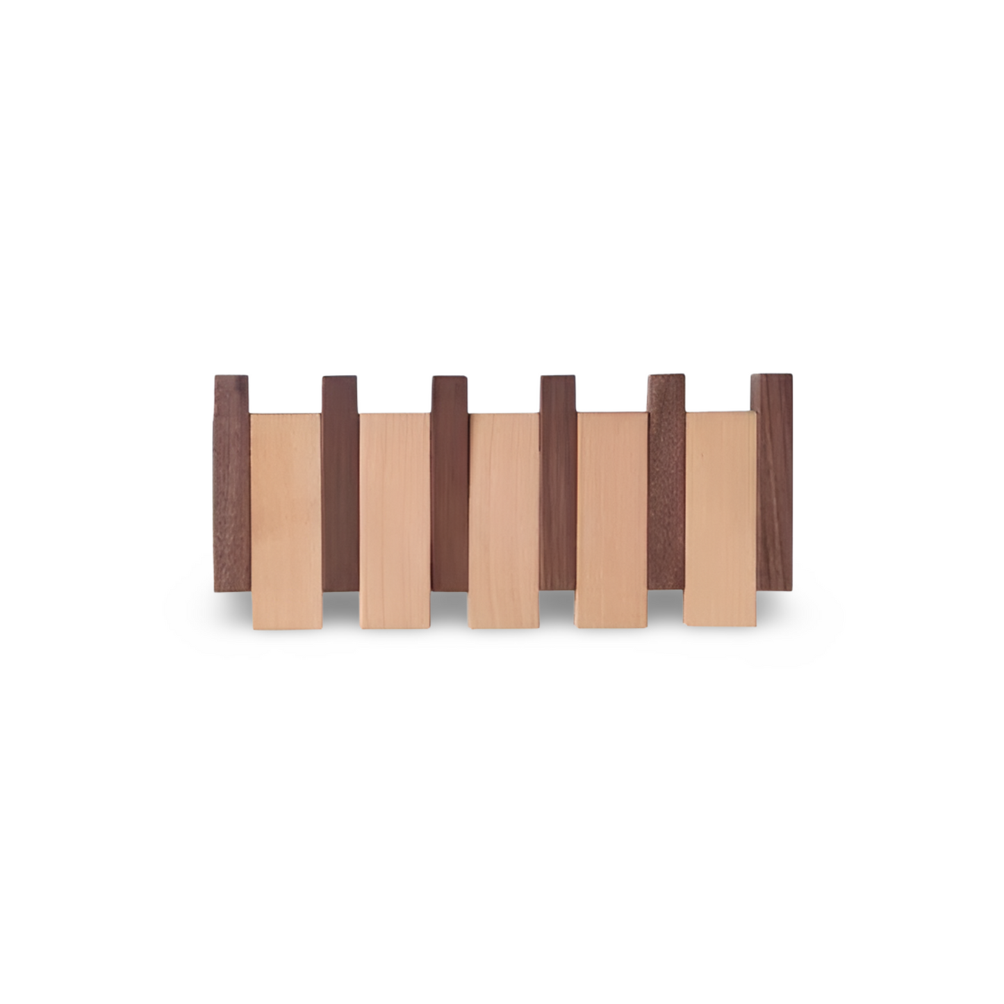 Handcrafted Driftwood Piano Wall Shelf with Magnetic Folding