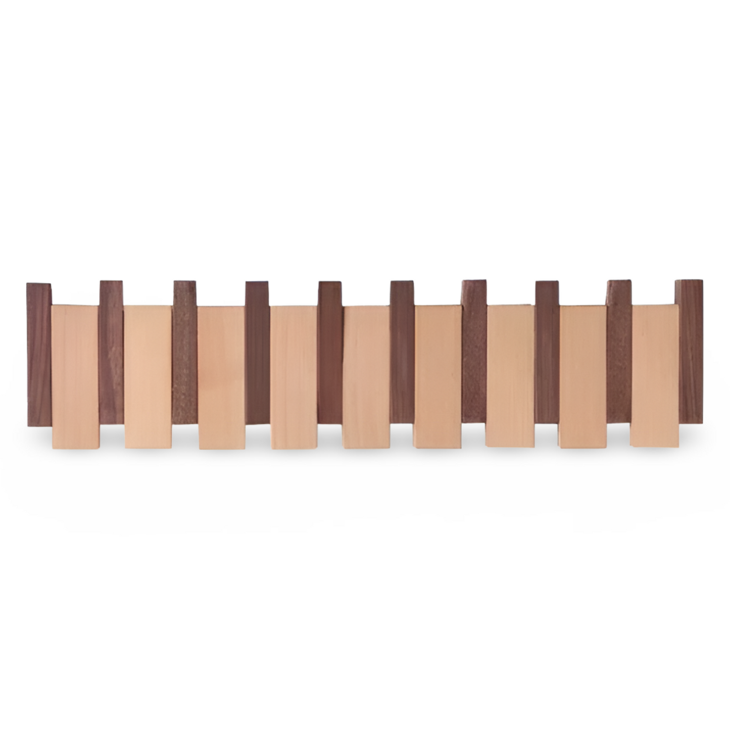 Handcrafted Driftwood Piano Wall Shelf with Magnetic Folding