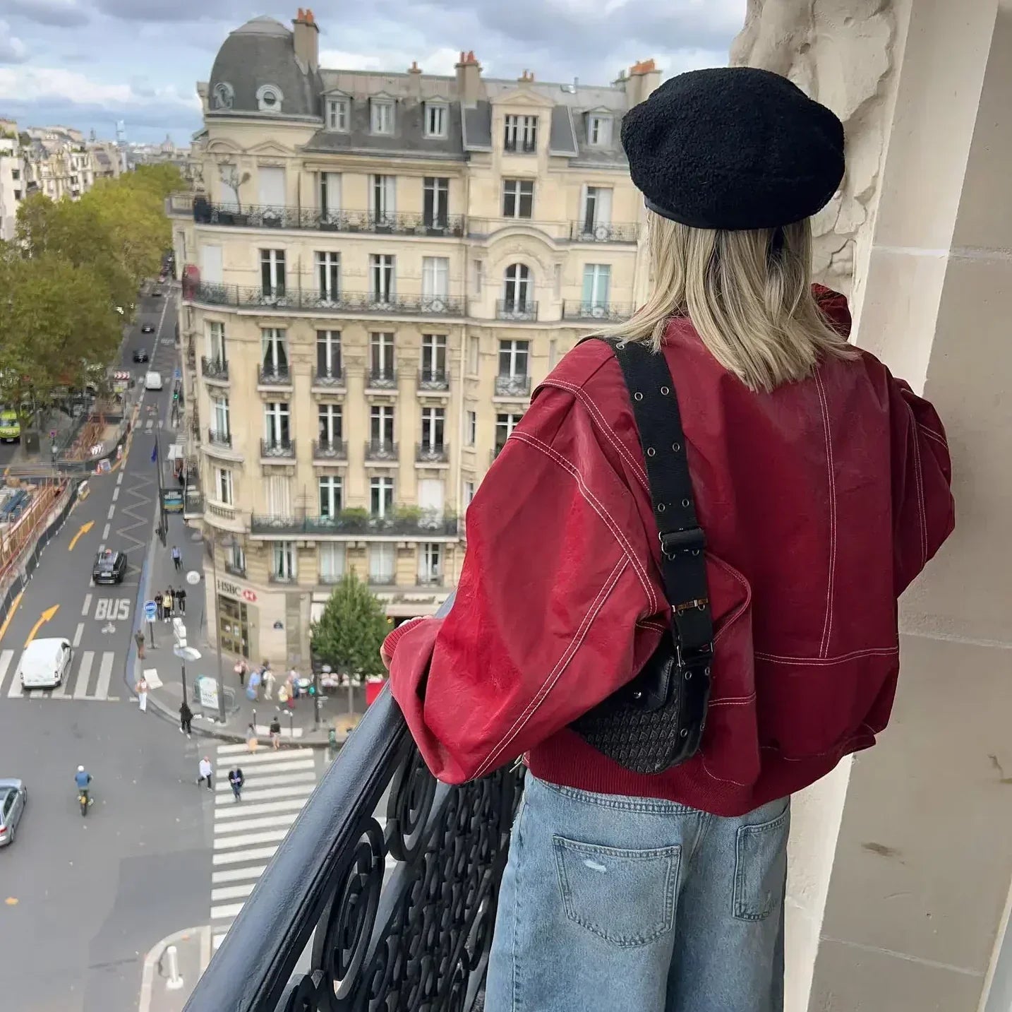 Oversized Bomber Jacket for Women