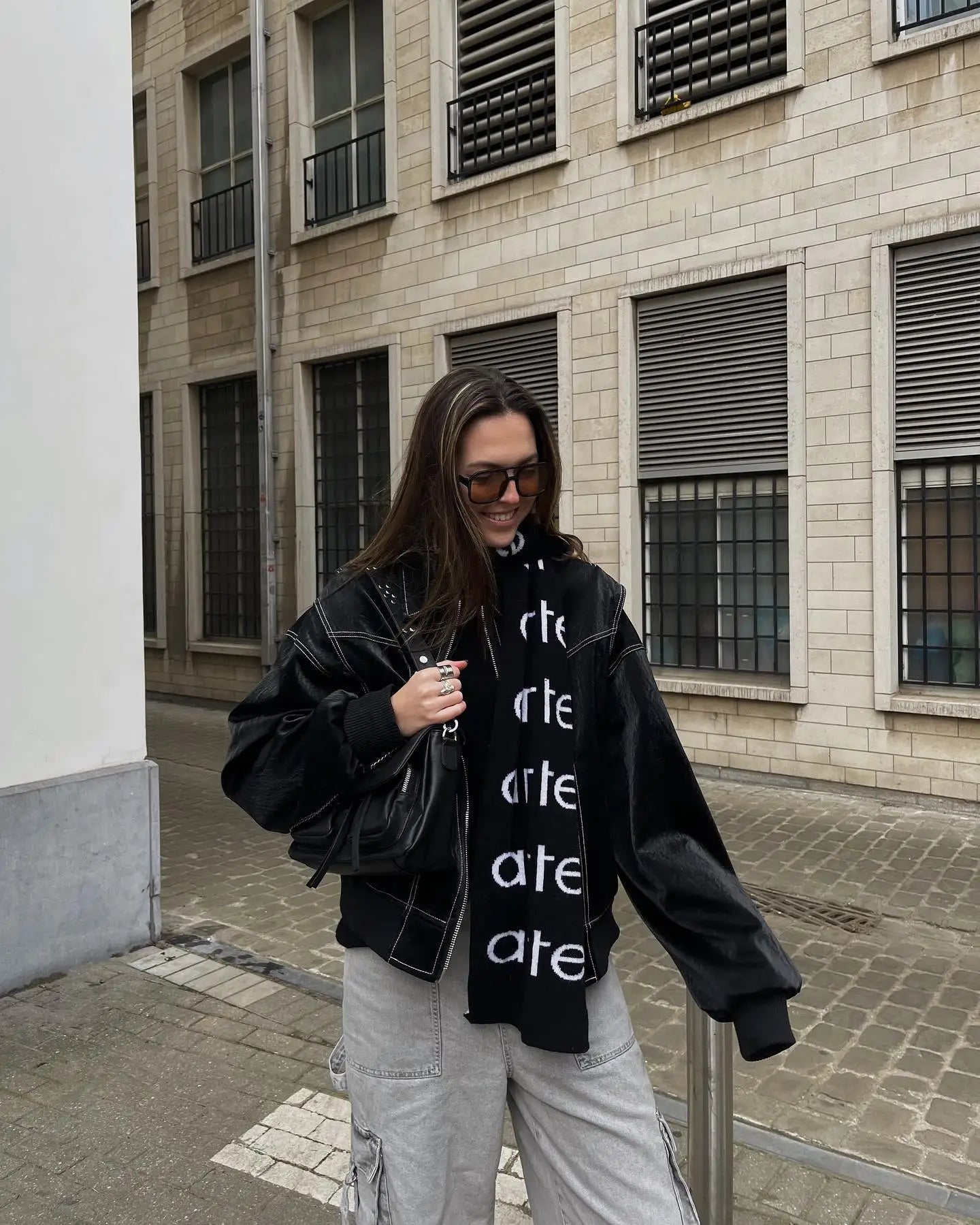 Oversized Bomber Jacket for Women