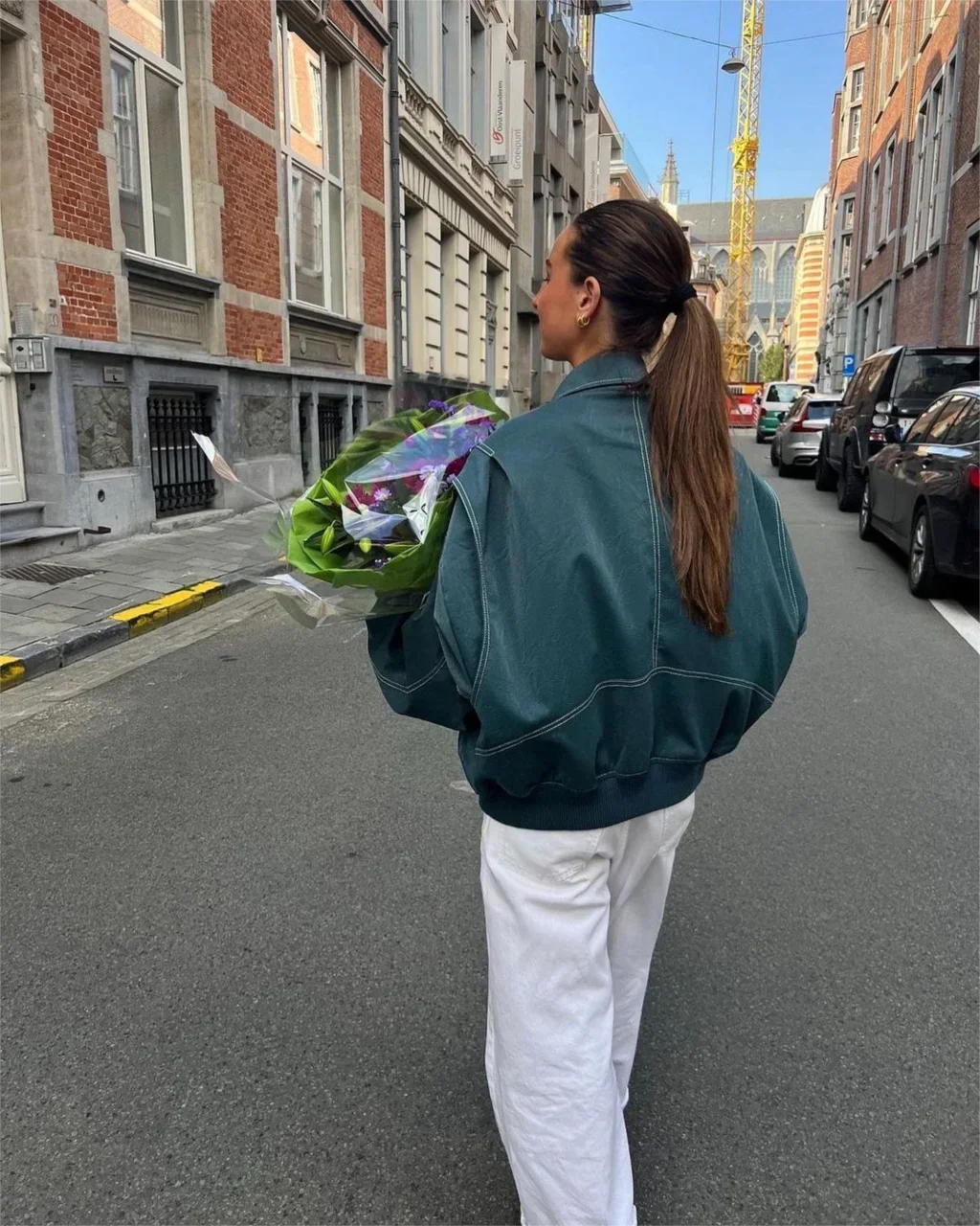 Oversized Bomber Jacket for Women