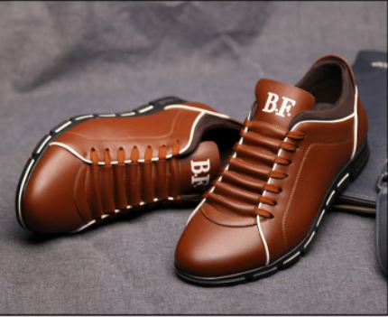 Elegantes zapatillas bajas para hombre de cuero PU