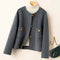 Women's Cropped Wool Blend Jacket | Warm and Stylish