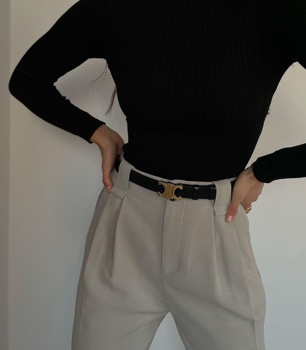 Stylish leather belt | Classic elegance