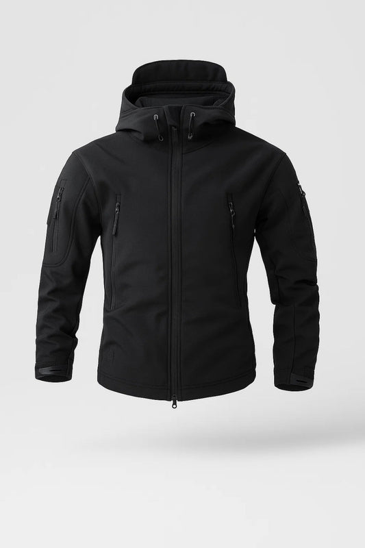 Chaqueta suave para hombre para todas las estaciones con capucha