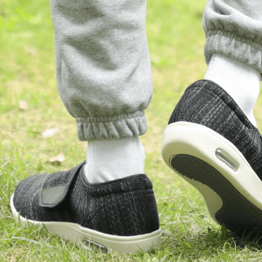 Zapatos para diabéticos de corte ancho | Malla transpirable con velcro ajustable