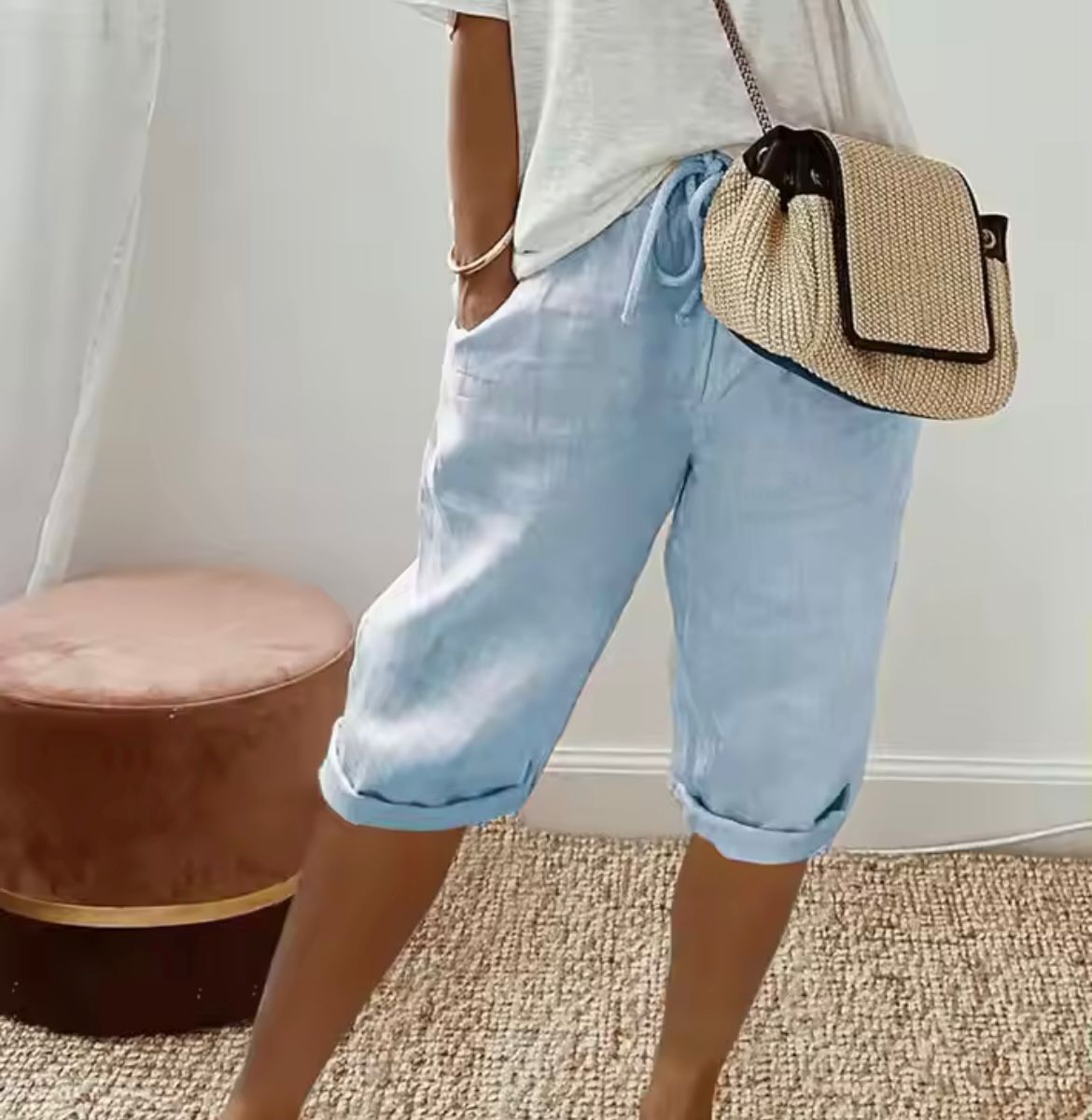 Pantalones cortos hechos a medida para mujer | Estilo casual inteligente para todos los días