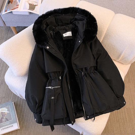 Abrigo de invierno elegante e impermeable para mujer