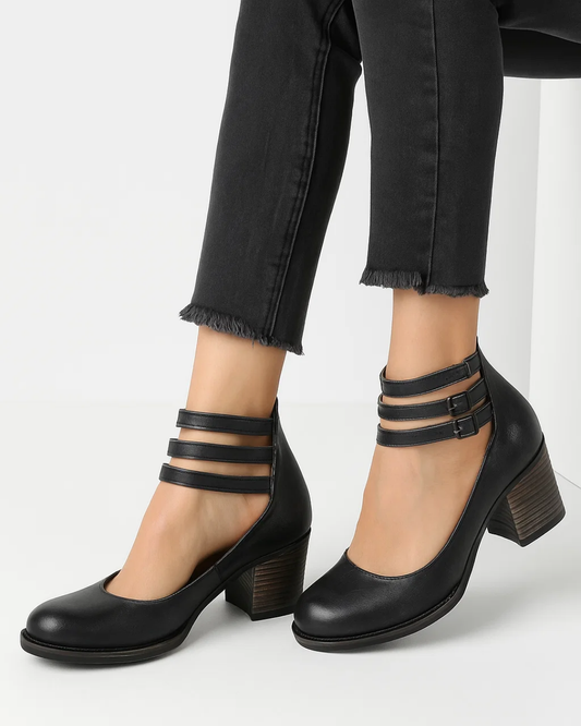 Avenia | Zapatos de tacón ancho elegantes para mujer