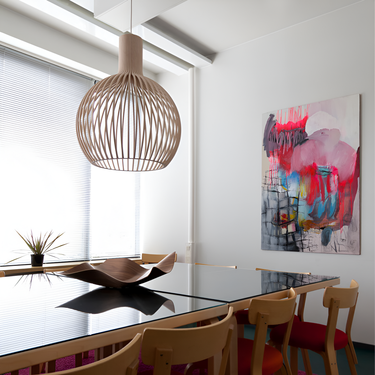 Nordic Wood Vintage Style Pendant Lamp