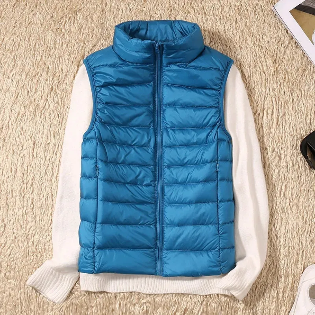 Damowa windproof vest with full-length zipper