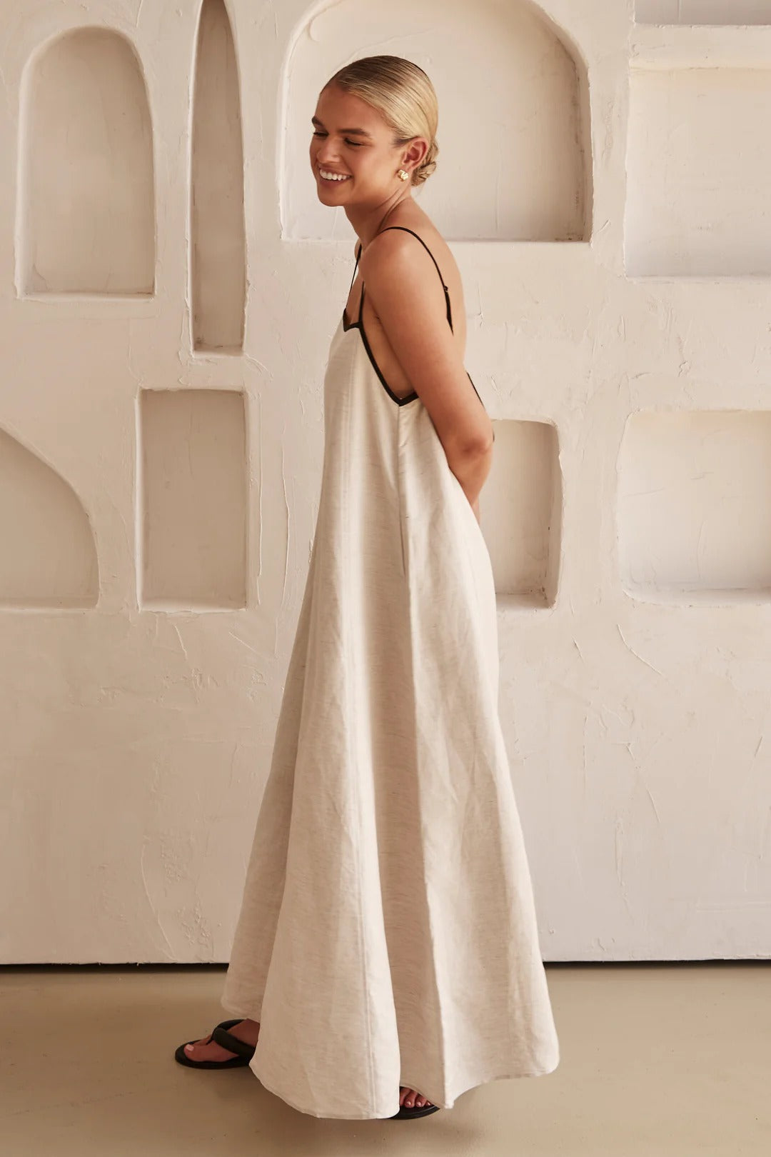 Women's Spaghetti Strap Maxi Dress | Elegant Wedding Guest Style