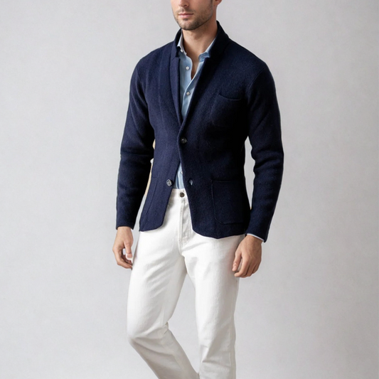 Americana masculina Norman de un solo botón vintage