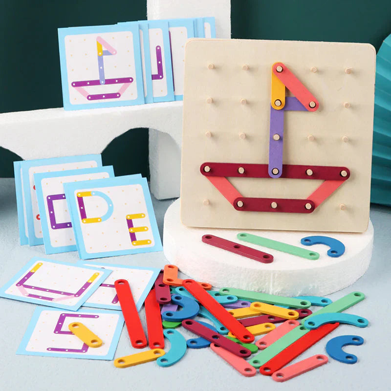 Interactive Bulletin Board | Montessori-Inspired Pattern-Making Toy