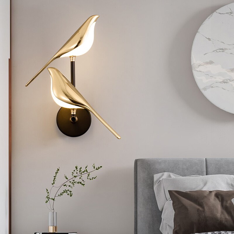 Bordik | Nowoczesna lampa ścienna Bird