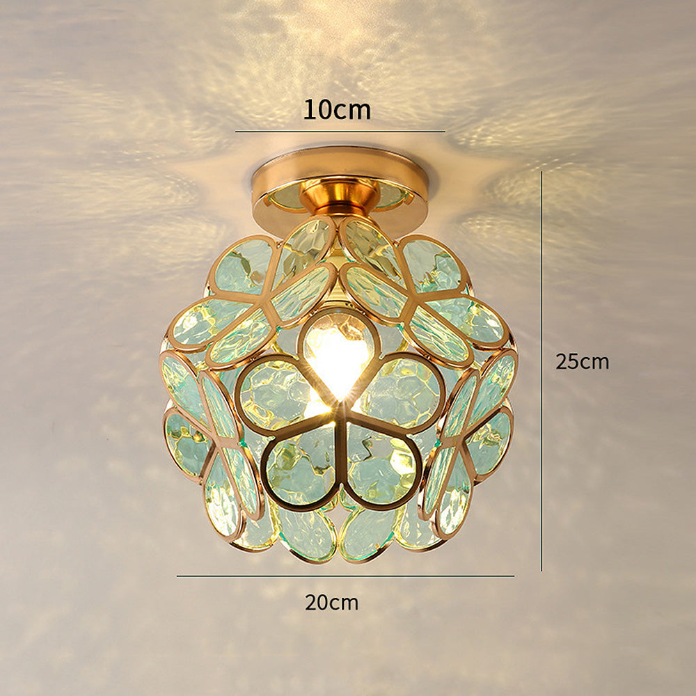 Nöfra | Artystyczna szklana lampa sufitowa