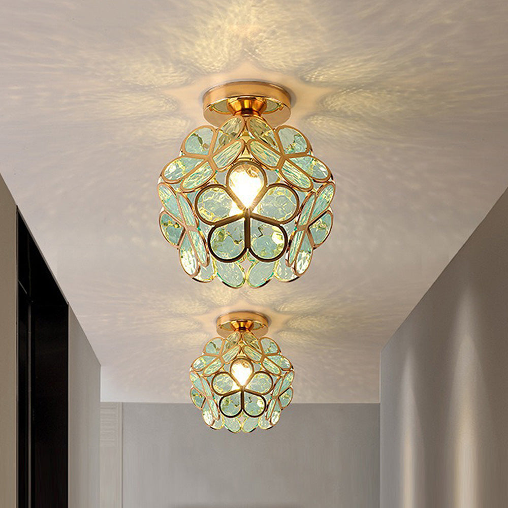 Nöfra | Artystyczna szklana lampa sufitowa