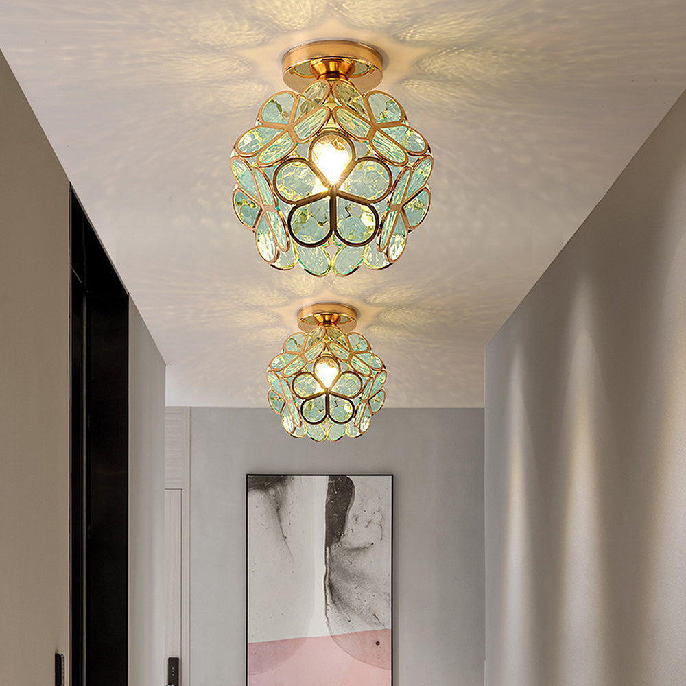 Nöfra | Artystyczna szklana lampa sufitowa
