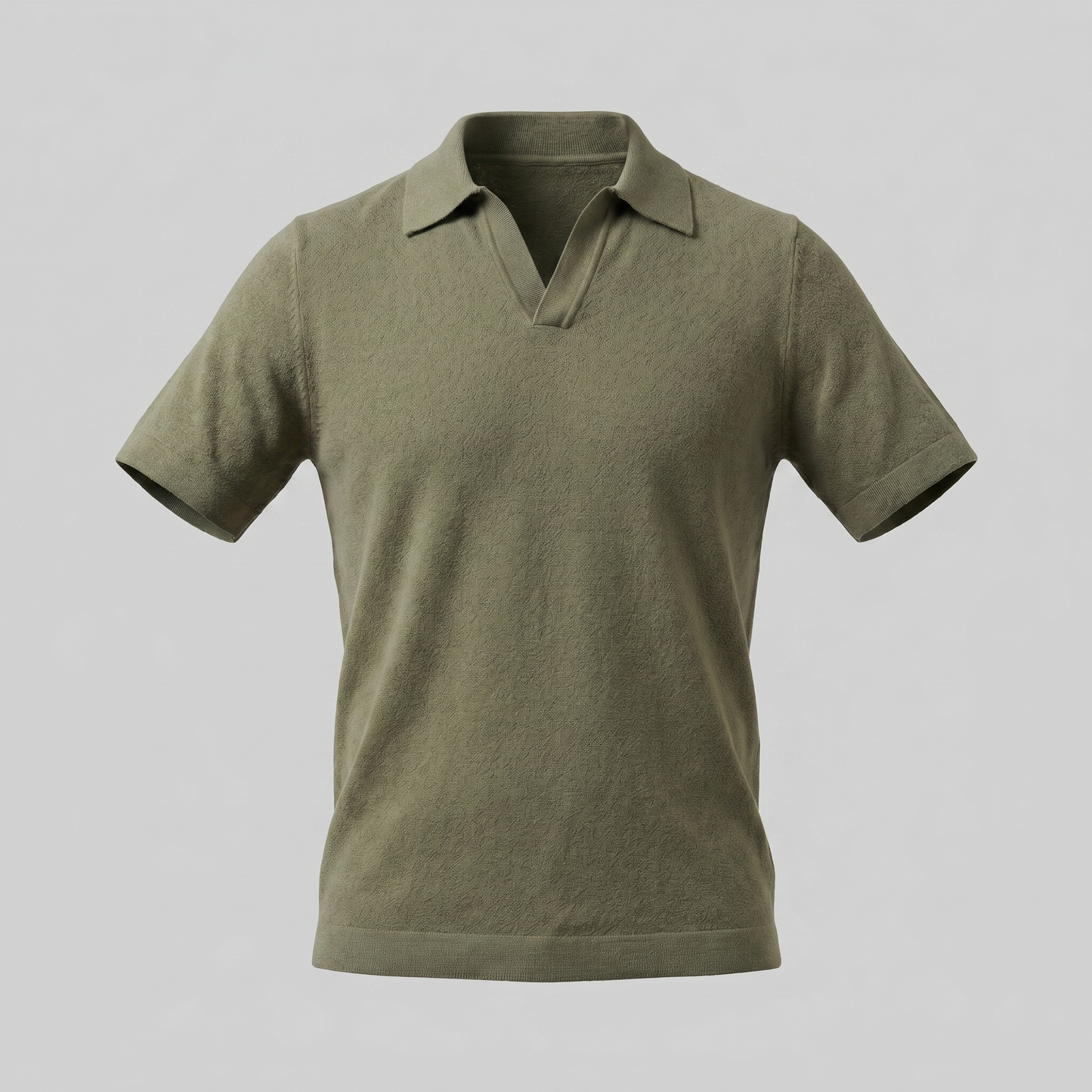 Men's Lightweight V-Neck Polo Shirt