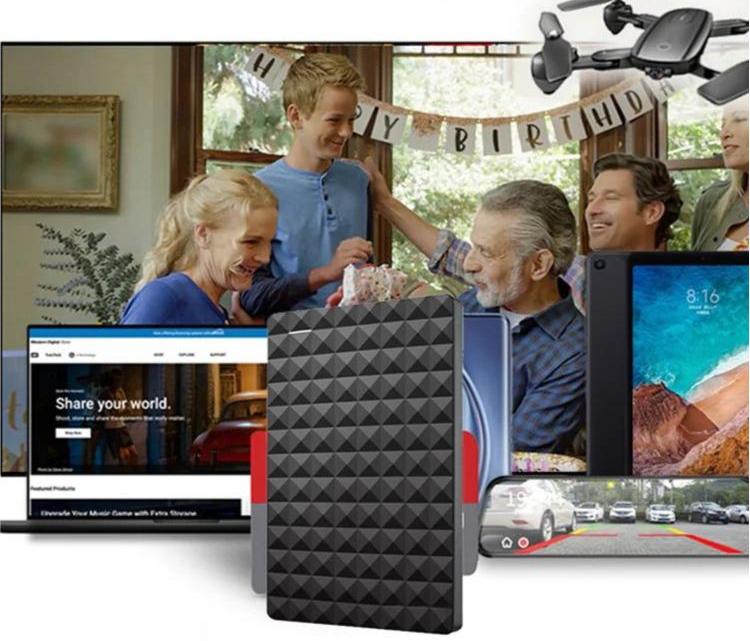 External Hard Drive | Slim Portable USB 3.0 Drive