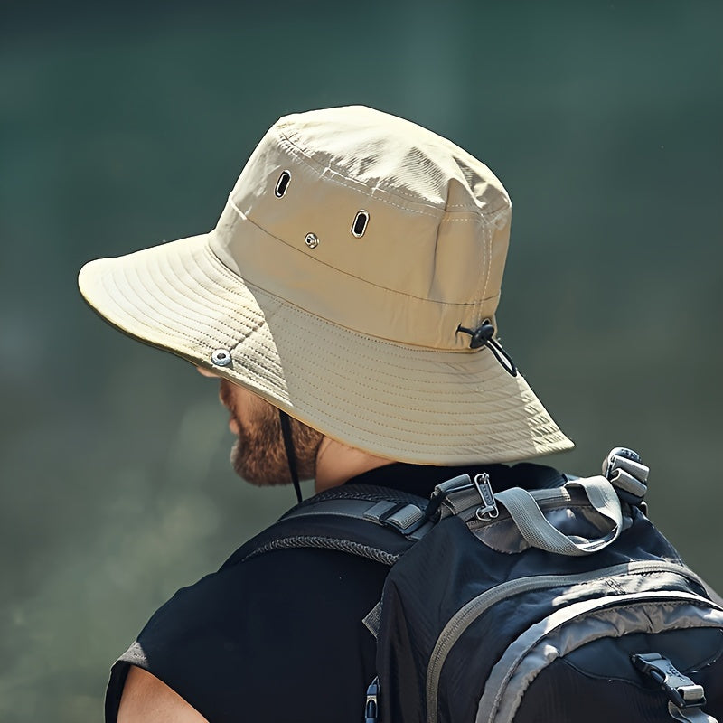 Pánský sluneční klobouk s ochranou proti UV záření | Outdoorový styl se širokou krempou
