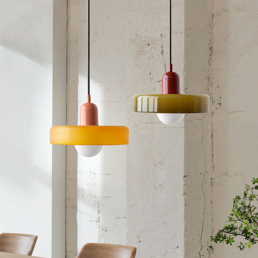 Miklon | Kolorowa lampa wisząca w stylu Bauhaus