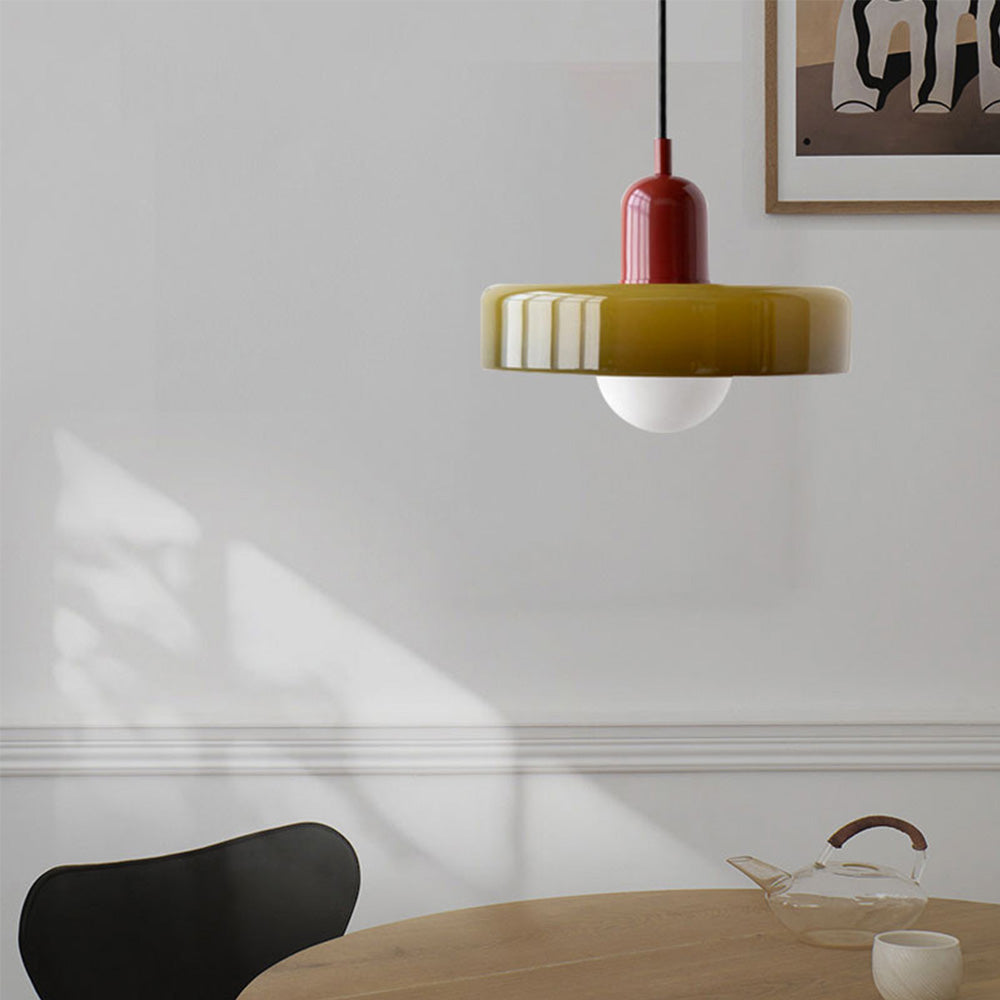 Miklon | Kolorowa lampa wisząca w stylu Bauhaus