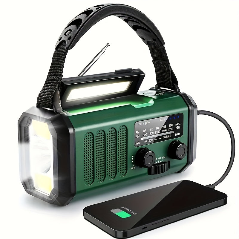 Radio d'Urgence Manuelle Solaire à Manivelle