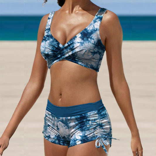Conjunto de Bikini Femenino en Camuflaje | Elegante Traje de Baño para Playa y Piscina
