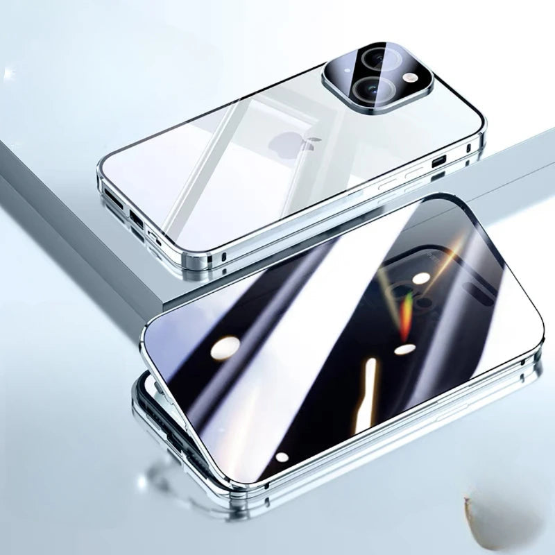 iPhone Etui ze Szkła Hartowanego | Ochrona Prywatności i Odporność na Zarysowania