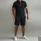 Conjunto Polo con Cremallera para Hombre y Shorts | Ligereza y Comodidad de Verano