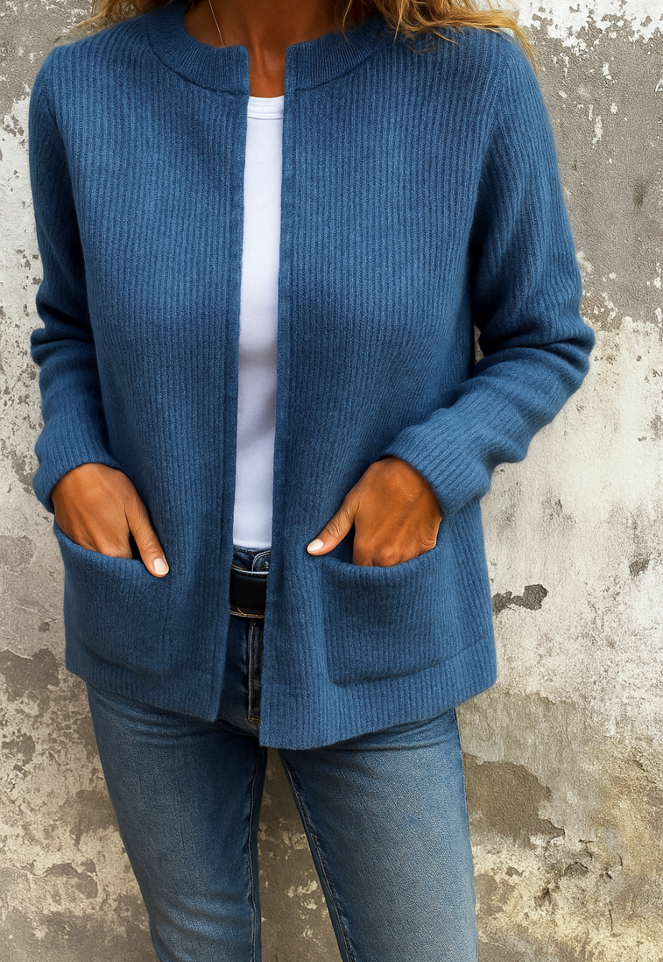 Damski Miękki Ciepły Sweter Długim Rękawem Do Noszenia Na Co Dzień