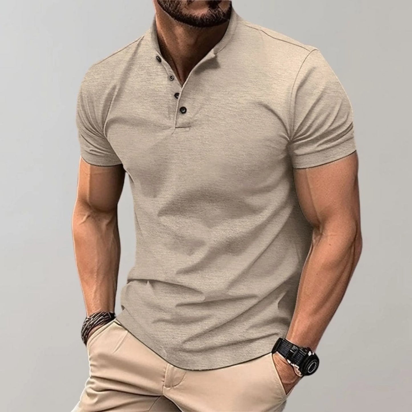 Chemise polo décontractée ajustée pour homme | Style quotidien