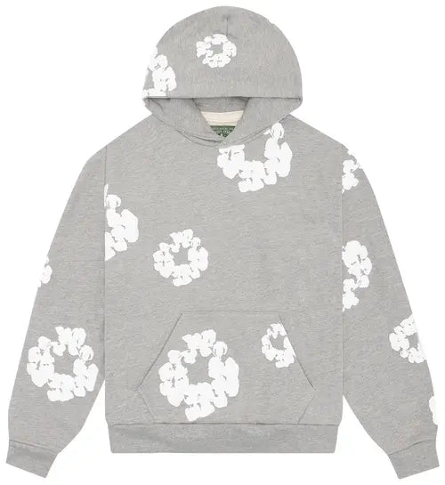 Sweat à capuche imprimé style jean unique