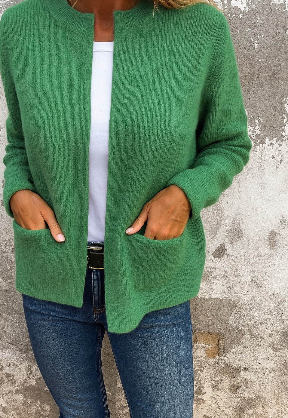 Damski Miękki Ciepły Sweter Długim Rękawem Do Noszenia Na Co Dzień