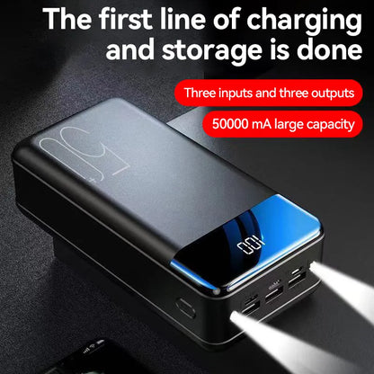 Baterie externă cu o capacitate de 100 000 mAh | Baterie portabilă cu încărcare rapidă