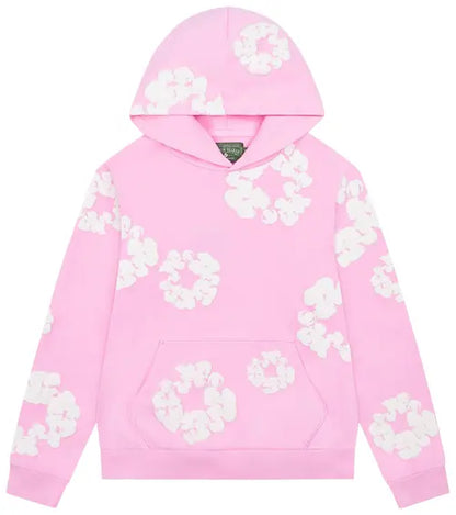 Sweat à capuche imprimé style jean unique