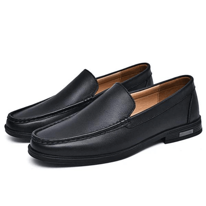Mocassins en cuir pour hommes | Chaussures classiques à enfiler pour robe
