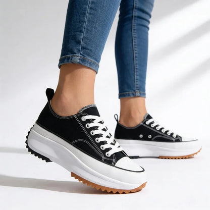 Baskets orthopédiques pour femmes à semelle compensée