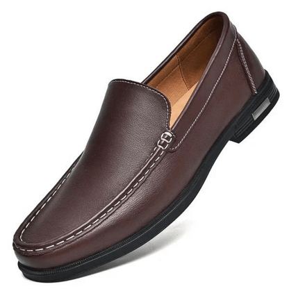 Mocassins en cuir pour hommes | Chaussures classiques à enfiler pour robe