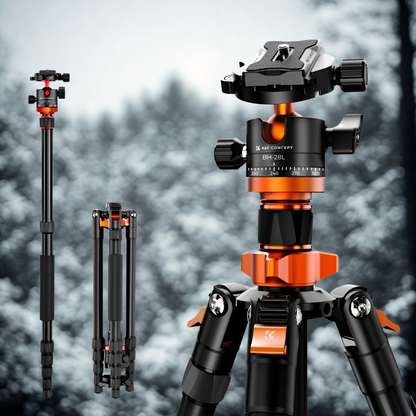 1.7m (67 Inch) Aluminum Portable Camera Tripod | Lightweight and Compact