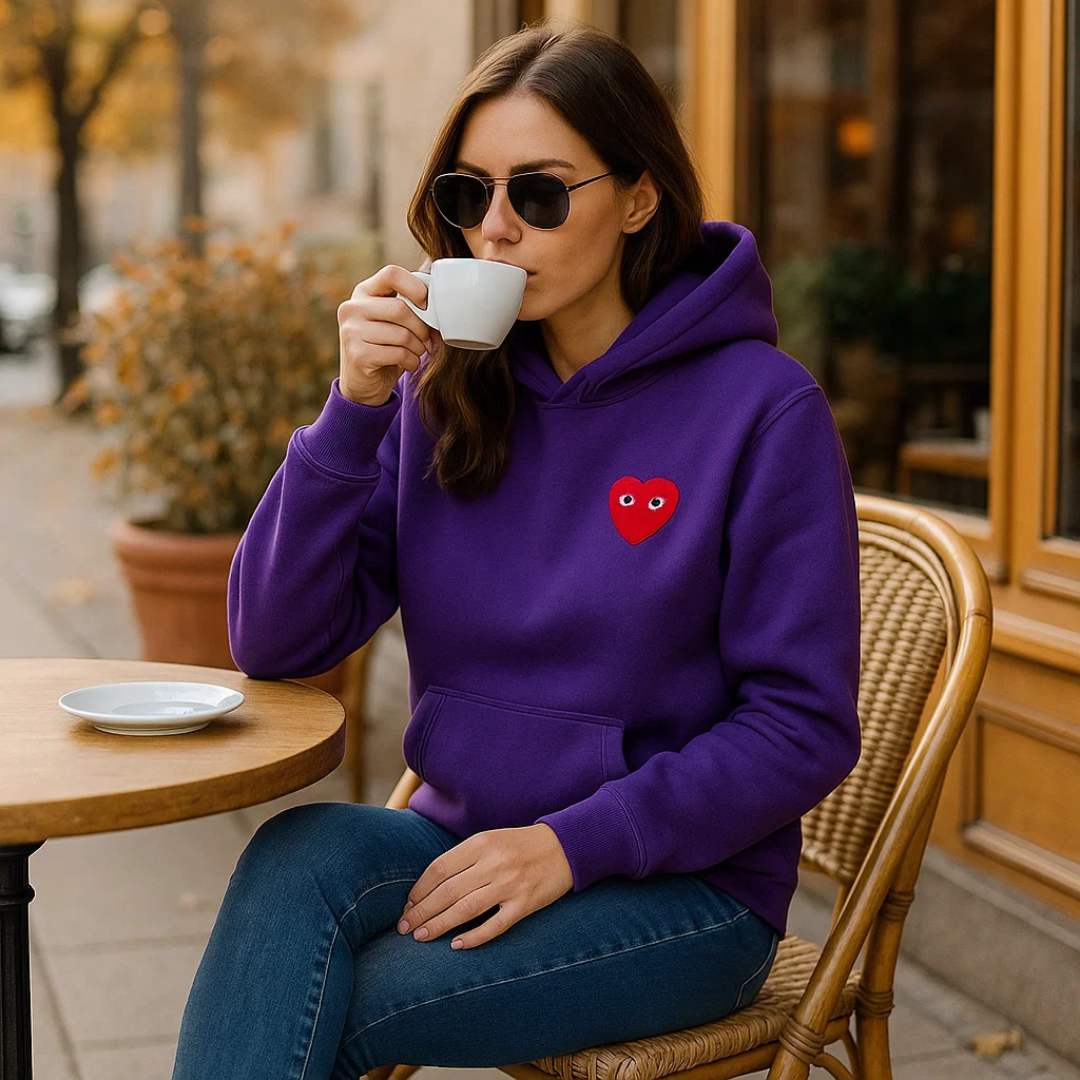 Angel | Sweter Serce - Wygodna i Stylowa Dzianina Damska