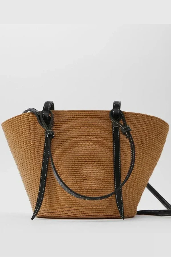 Natural Woven Straw Tote Bag | Spacious and Stylish