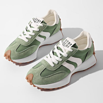 Sneakers rétro da donna | Sneakers con pannelli in stile camoscio